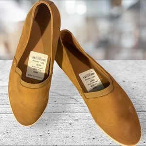 FRYE Tan Soft Suede Slip On Shoes